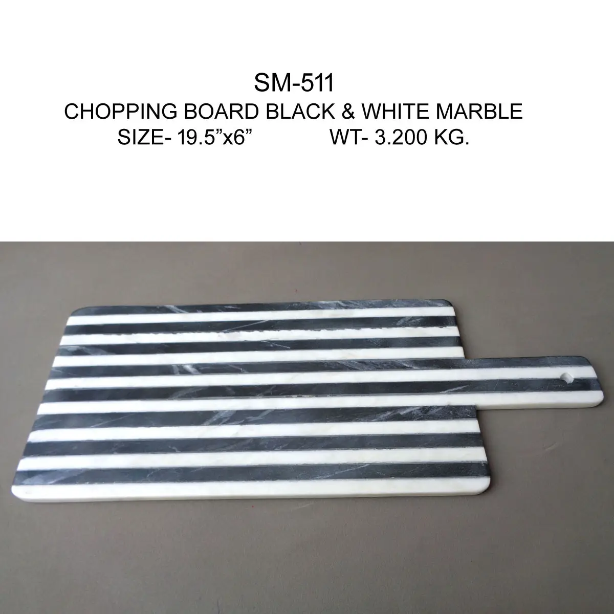 CUTTING BOARD SAMPLE NO. 10 BLACK & WHITE 16
STRIP